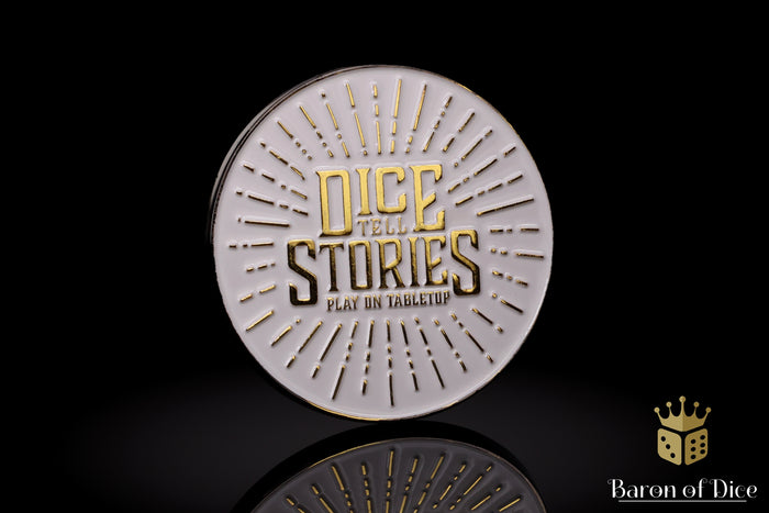 Dice Tell Stories | Metal Combat Gauge | Baron Coin™ Compatible
