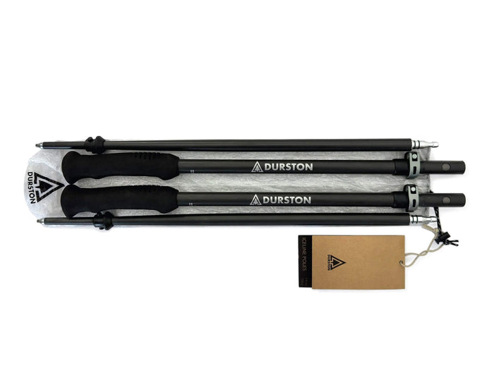 Durston Iceline trekking poles folded with stuff sack