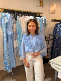 Elegant Ruffle Woven Blouse