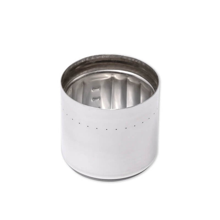 EMO Outdoor alcohol stove – titanium burner cup, front studio view