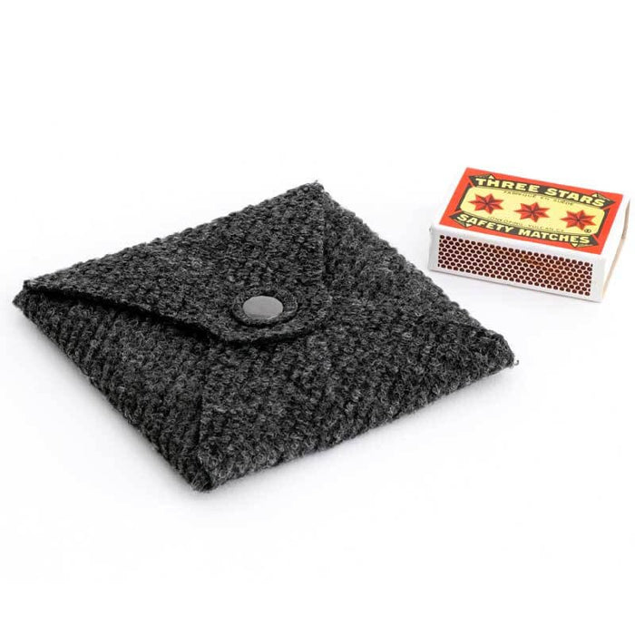 EMO Outdoor ORIGAMI stand – felt storage pouch with matchbox, studio view