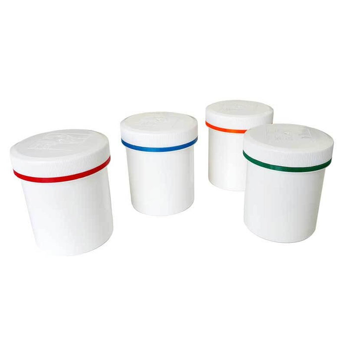EMO Outdoor Plastic Box for alcohol stove – set of storage boxes with coloured rings, studio view