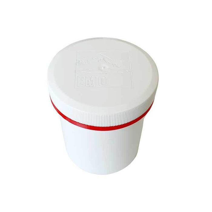 EMO Outdoor Plastic Box for alcohol stove – white box with red ring, studio view