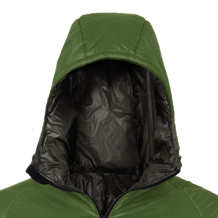 Enlightened Equipment Torrid Apex Jacket Men's in green – hood detail