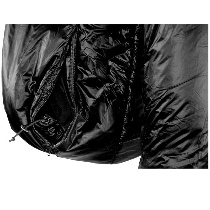 Enlightened Equipment Torrid Apex Jacket Women's in black – packed into its own pocket