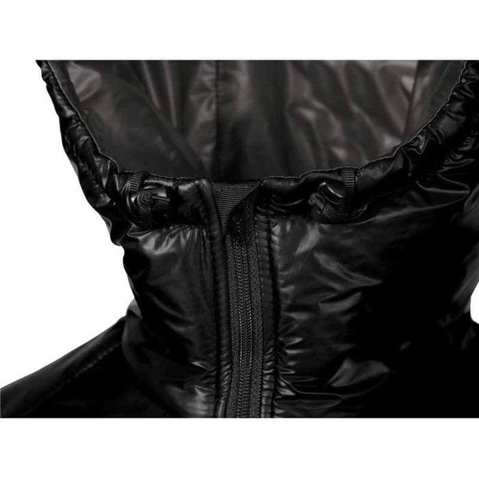 Enlightened Equipment Torrid Apex Pullover Men's in black – half-zip and chest detail