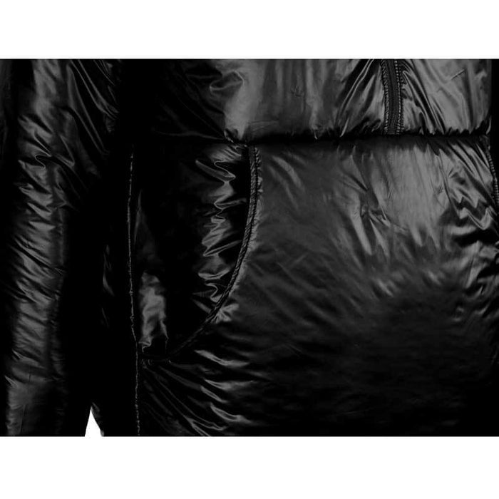 Enlightened Equipment Torrid Apex Pullover Men's in black – front kangaroo pocket detail