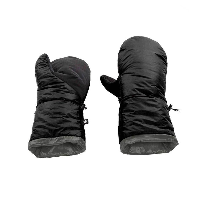 Enlightened Equipment Torrid Mitts in black – pair, front studio view