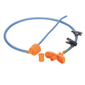 Evernew hydration tube – blue drinking tube with bite valve and connectors, studio view