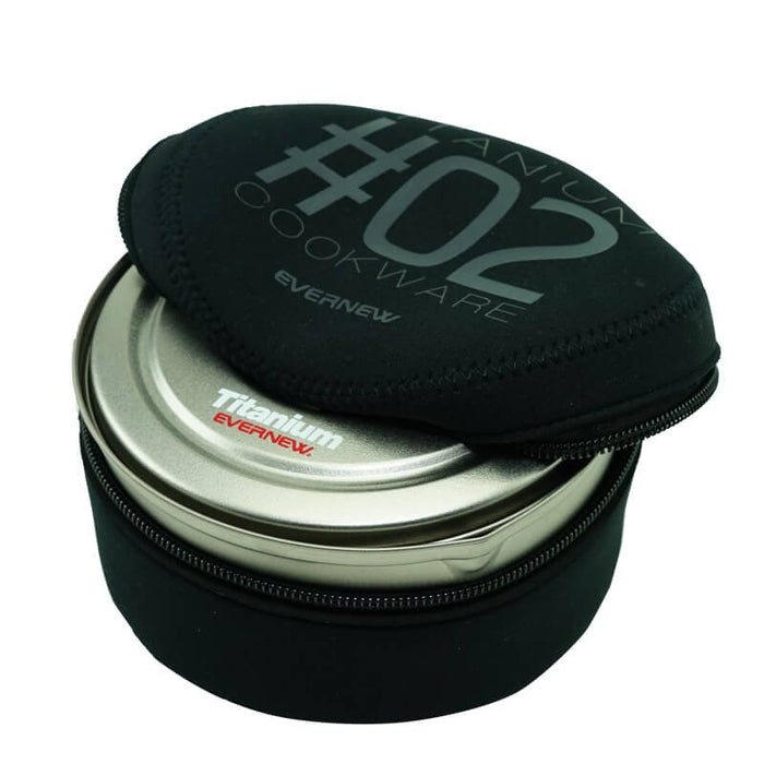EVERNEW NP Case for 2 Pot – case shown open with cookware inside, studio view
