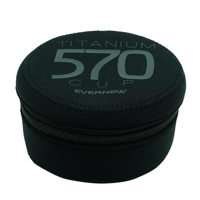 EVERNEW NP Case for 570 Cup – black neoprene zip case, front studio view