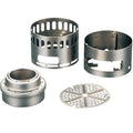 EVERNEW Ti Alcohol Stove DX set – full set components laid out, studio view