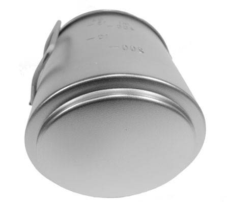EVERNEW Ti Mug Pot 500 – angled studio view showing lid and handles