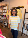 Exposed Seam Oversized Bright Top