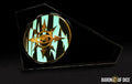 Eye of Chaos | Aquamarine | Metal Combat Gauge | Baron Coin™ Compatible