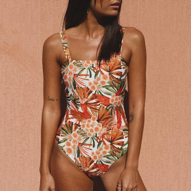 Fabulous Biquini Floral Printing Swimwear Sexy - shop.livefree.co.uk
