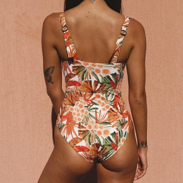 Fabulous Biquini Floral Printing Swimwear Sexy - shop.livefree.co.uk