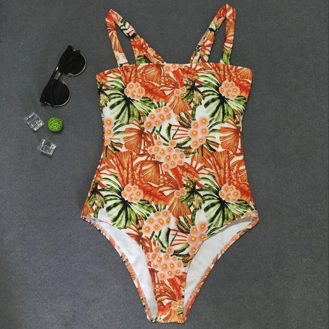 Fabulous Biquini Floral Printing Swimwear Sexy - shop.livefree.co.uk