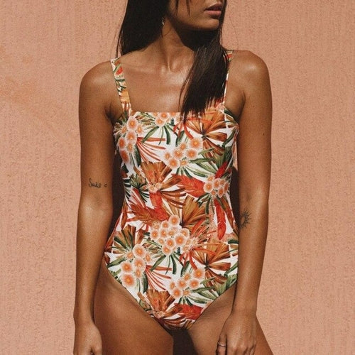 Fabulous Biquini Floral Printing Swimwear Sexy - shop.livefree.co.uk