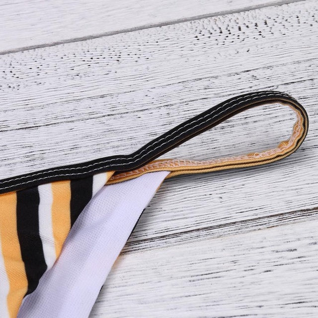 Fabulous Women Bikini Sexy Stripe Printing Set - shop.livefree.co.uk
