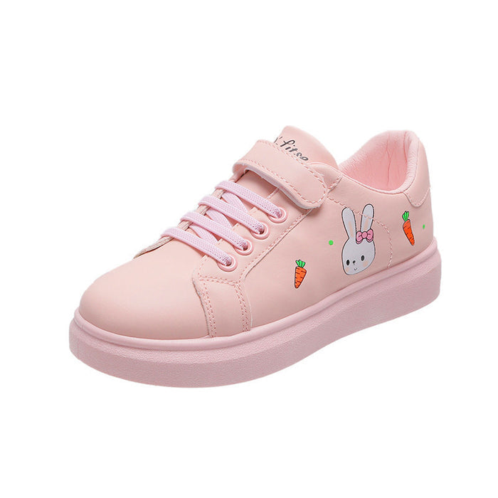Fashion big kids sports soft-soled white shoes - Livefree