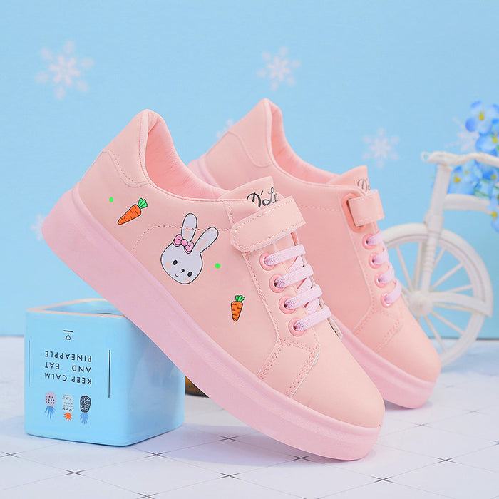 Fashion big kids sports soft-soled white shoes - Livefree