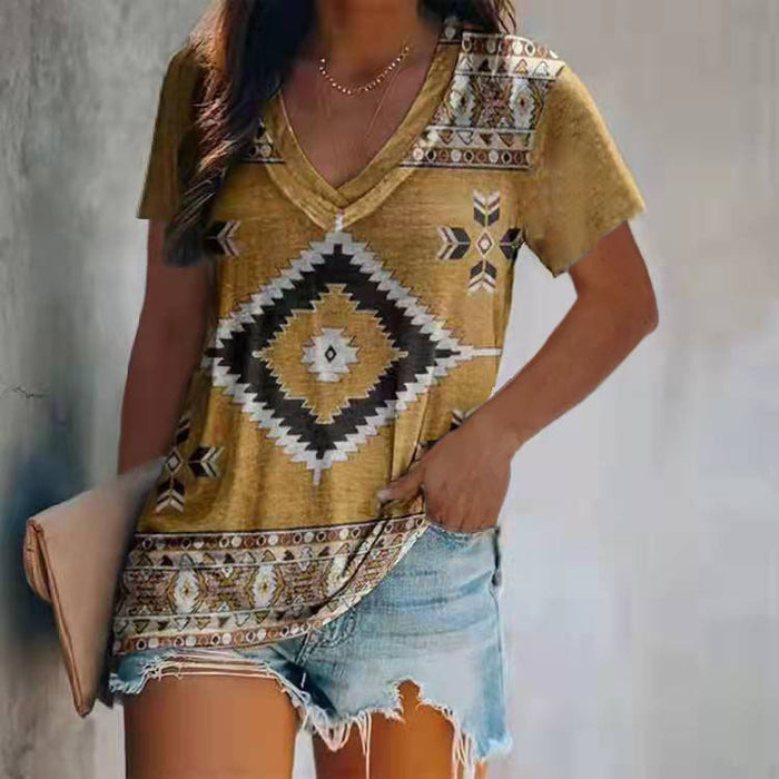 Fashion Top Spring And Summer New Double Collar Short Sleeved T-Shirt For Women - Livefree