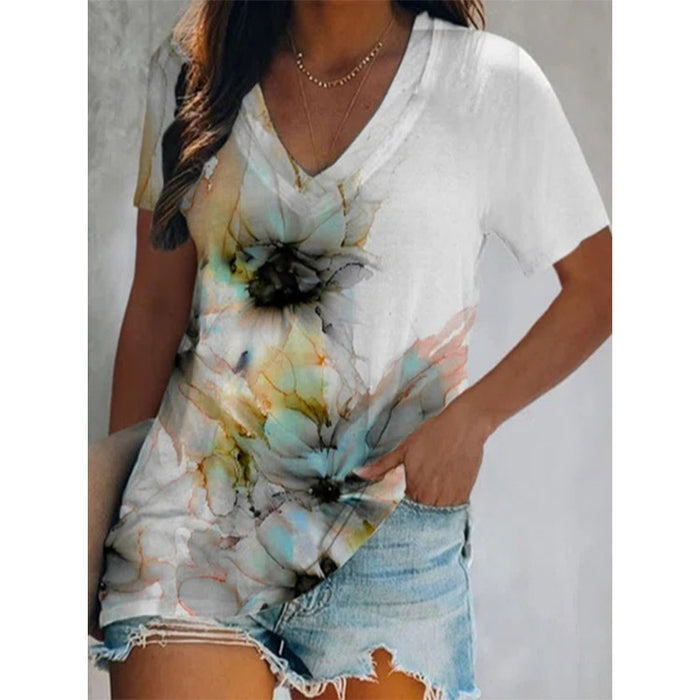 Fashion Top Spring And Summer New Double Collar Short Sleeved T-Shirt For Women - Livefree