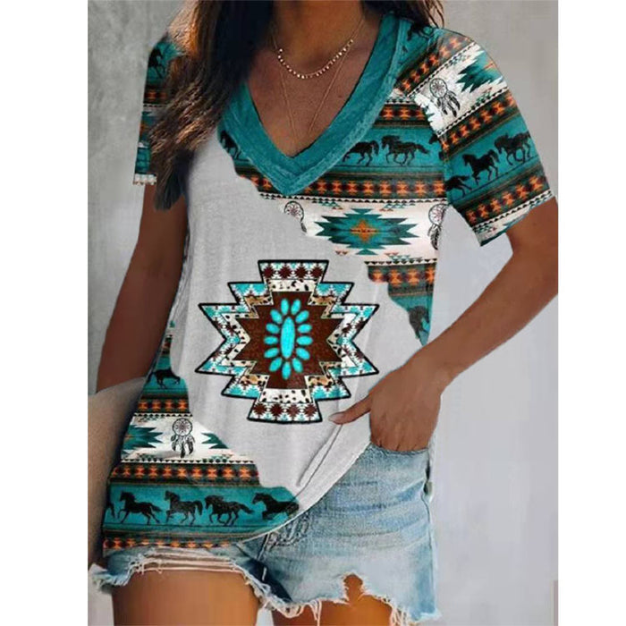 Fashion Top Spring And Summer New Double Collar Short Sleeved T-Shirt For Women - Livefree