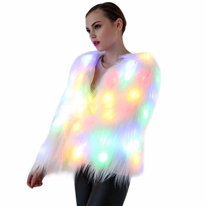 Festival Fur Coat LED Jacket - Livefree