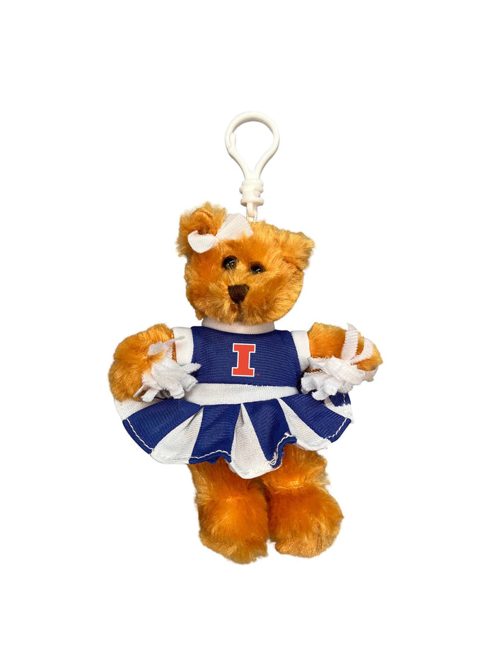 Fighting Illini 4" Cheerbear Keychain