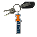 Fighting Illini Acrylic Block I Alumni Keychain