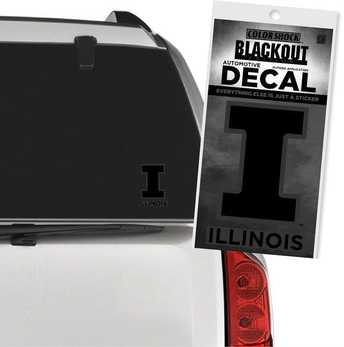 Fighting Illini Block I Blackout Decal