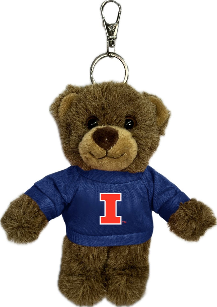 Fighting Illini Brown Fluffy Bear