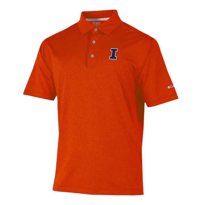 Fighting Illini Columbia Sand Tee Polo
