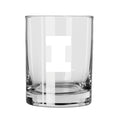 Fighting Illini Etched Rocks Glass