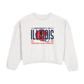 Fighting Illini Football White Corded Crew - Uscape