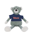Fighting Illini Grey Script Plush Bear