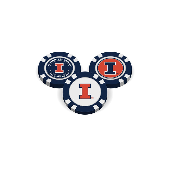 Fighting Illini Individual Golf Chip