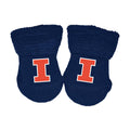 Fighting Illini Navy Infant Booties