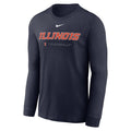 Fighting Illini Navy Long-Sleeve Nike T-Shirt
