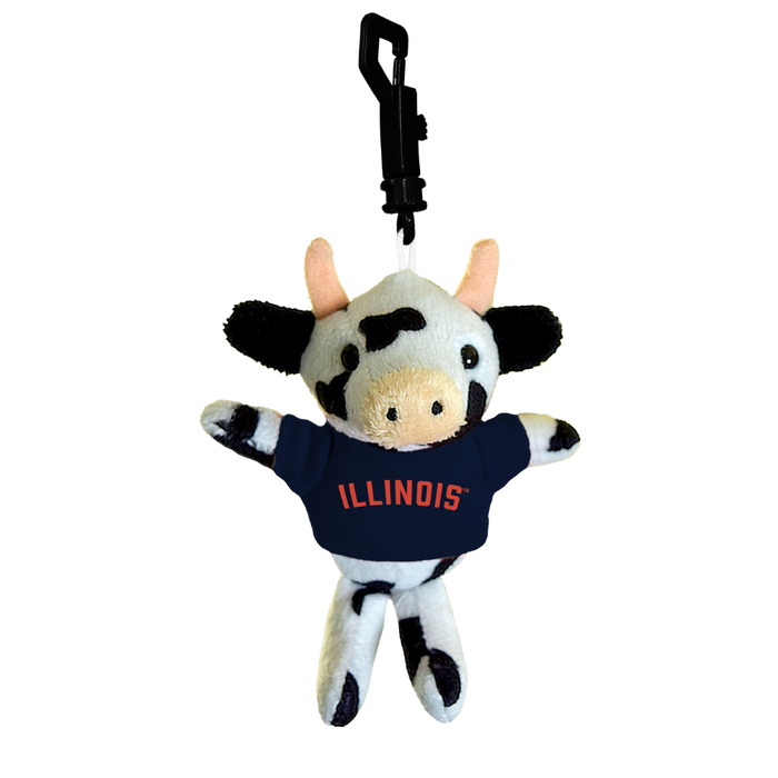 Fighting Illini Navy T-Shirt Cow Keychain