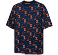 Fighting Illini Navy Youth Scramble Logo Short Sleeve Tee