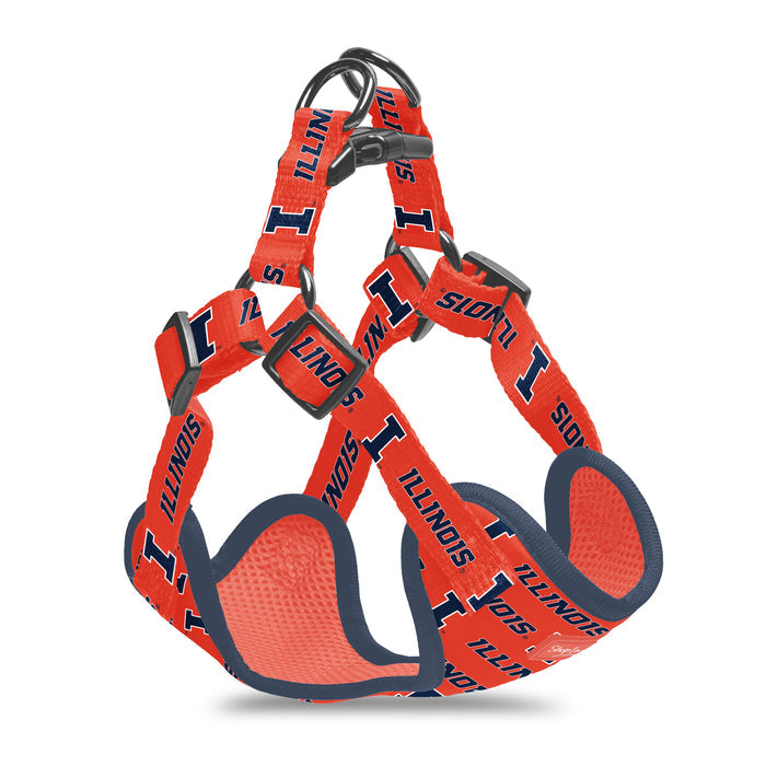 Fighting Illini Orange Dog Harness