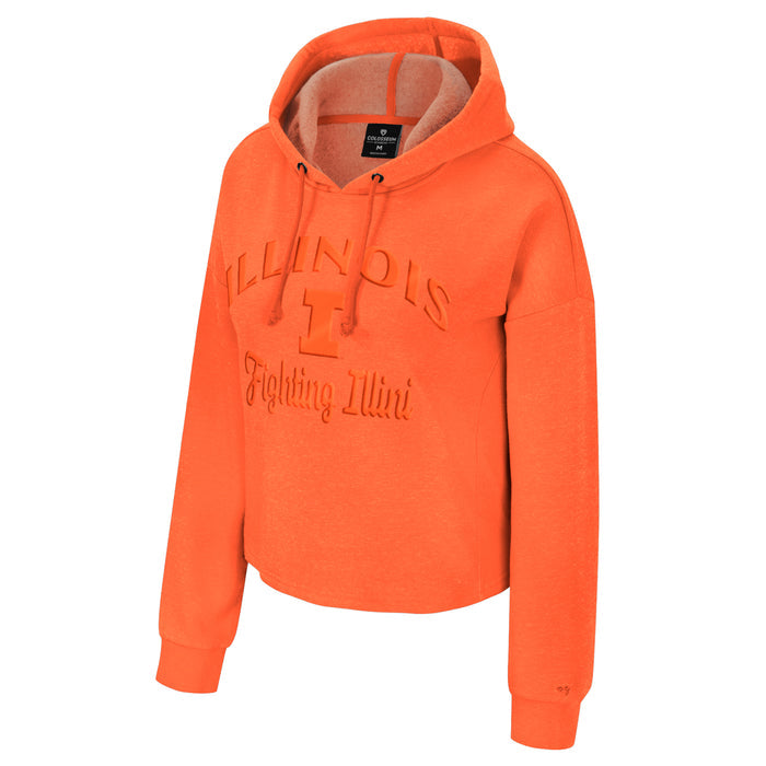 Fighting Illini Orange Tonal Embroidered Hoodie