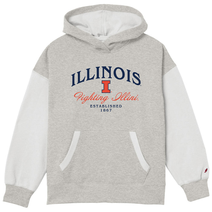 Fighting Illini Reverse Fleece Hood