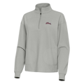 Fighting Illini Women's Antigua Grey Script Sueded Half Zip