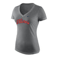 Fighting Illini Women's Nike Grey Script Tri-Blend V-Neck T-Shirt