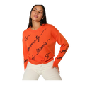 Fighting Illini Women's Kadyluxe Orange Love Letter Sweater