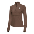Fighting Illini Women's Taupe Antigua Block I Half Zip